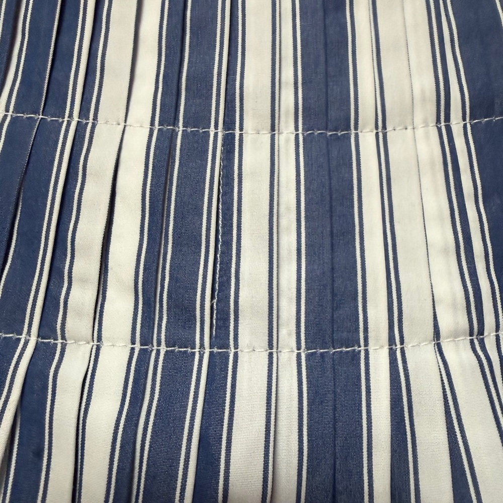 Brooks Brothers Blue & White Striped A-Line Midi Skirt Size 8 NWT 100% Cotton - Picture 8 of 10